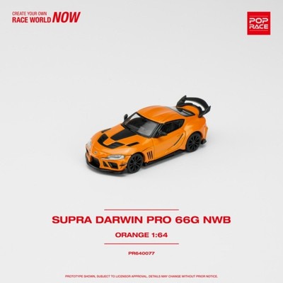 1/64 Pop Race PR640077 Toyota Supra Darwin Pro 66G Neu mit Karton