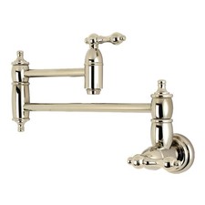 Kingston Brass KS310.AL Restoration 3.8 GPM Wall Mounted Double - Nickel