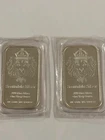 1 oz Scottsdale Mint .999% Silver Bar Lot 2 Bars