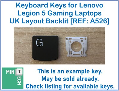 Tastatur Ersatz Tasten für Lenovo Legion 5 Gaming Laptops UK Layout Hintergrundbeleuchtung