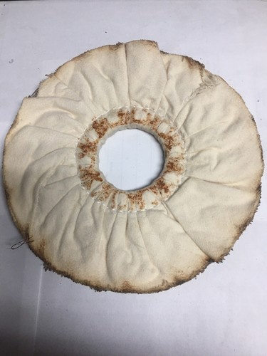 8 in OD Cotton Buffing Wheel x1/2 in thick  2 in bore