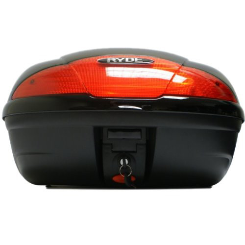 RYDE 51L BLACK MOTORCYCLE BACK/TOP BOX LUGGAGE/HELMET STORAGE MOTORBIKE/BIKE - Picture 2 of 7