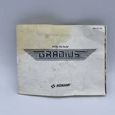 Nintendo NES Original Video Game Manual Booklet - GRADIUS