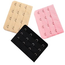 4 Hook Bra Extender Extension Back Strap Adapter 3Colours Strapless Maternity