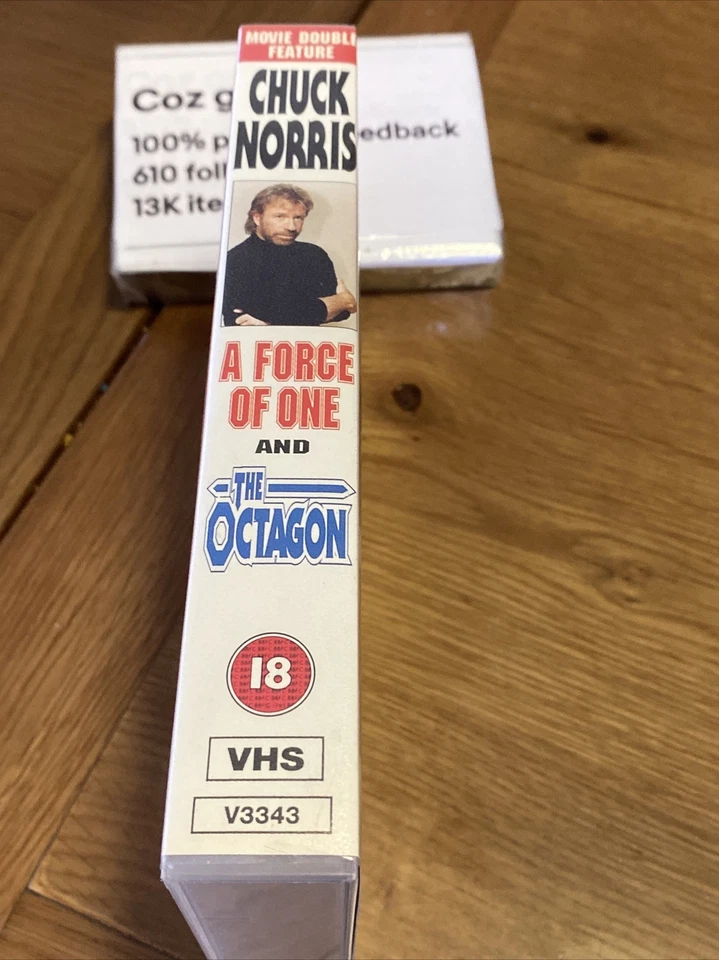 The Force Of One / The Octagon CHUCK NORRIS DOUBLE FEATURE UK Pal Vhs Video - image 2 of 4