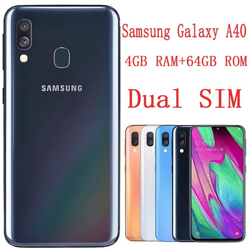Original Samsung Galaxy A40 A405F Unlocked Cell Phone LTE 5.9