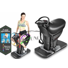 Techtongda 110V Black Horse Riding Abdominal Exercise Machine Fitness Simulator