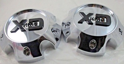 XD KMC CHROME  CUSTOM WHEEL CENTER CAPS  #T126L145-5-H42-C2   (FOR 2 CAPS)