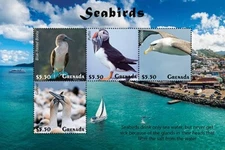 Grenada 2020 - Sea Birds - Sheet of 4 Stamps - Scott #4370 - MNH