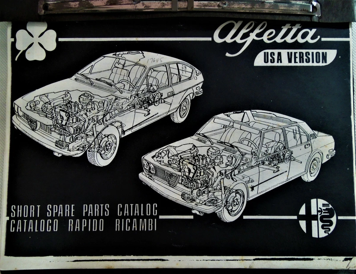Extremely Rare Vintage Alfa Romeo Alfetta GTV Sedan Short Parts