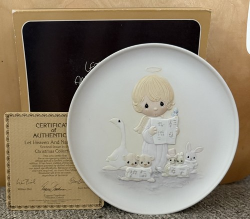 4 VTG Precious Moment Numbered Christmas Collection Plates Limited Edition - Picture 8 of 10