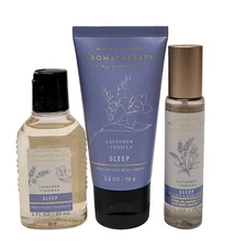 LAVENDER VANILLA 3 Pc Travel Set Cream,Wash,Mist Bath & Body Works  Aromatherapy