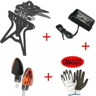Pour Kawasaki Versys 650 Tourer ABS 2010 - 2021 Set Immatriculation Réglable MO - Photo 1/4