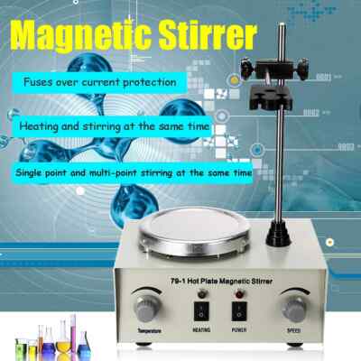 Lab Heating Dual Control Mixer 79-1 Hot Plate Magnetic Stirrer No Noise/Vibratio