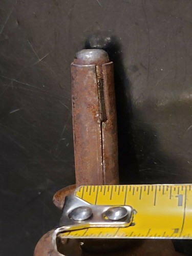 Vintage (LOT OF 1) Metal Caster - Industrial Swivel Steel Caster Wheel Riveted - Picture 4 of 8