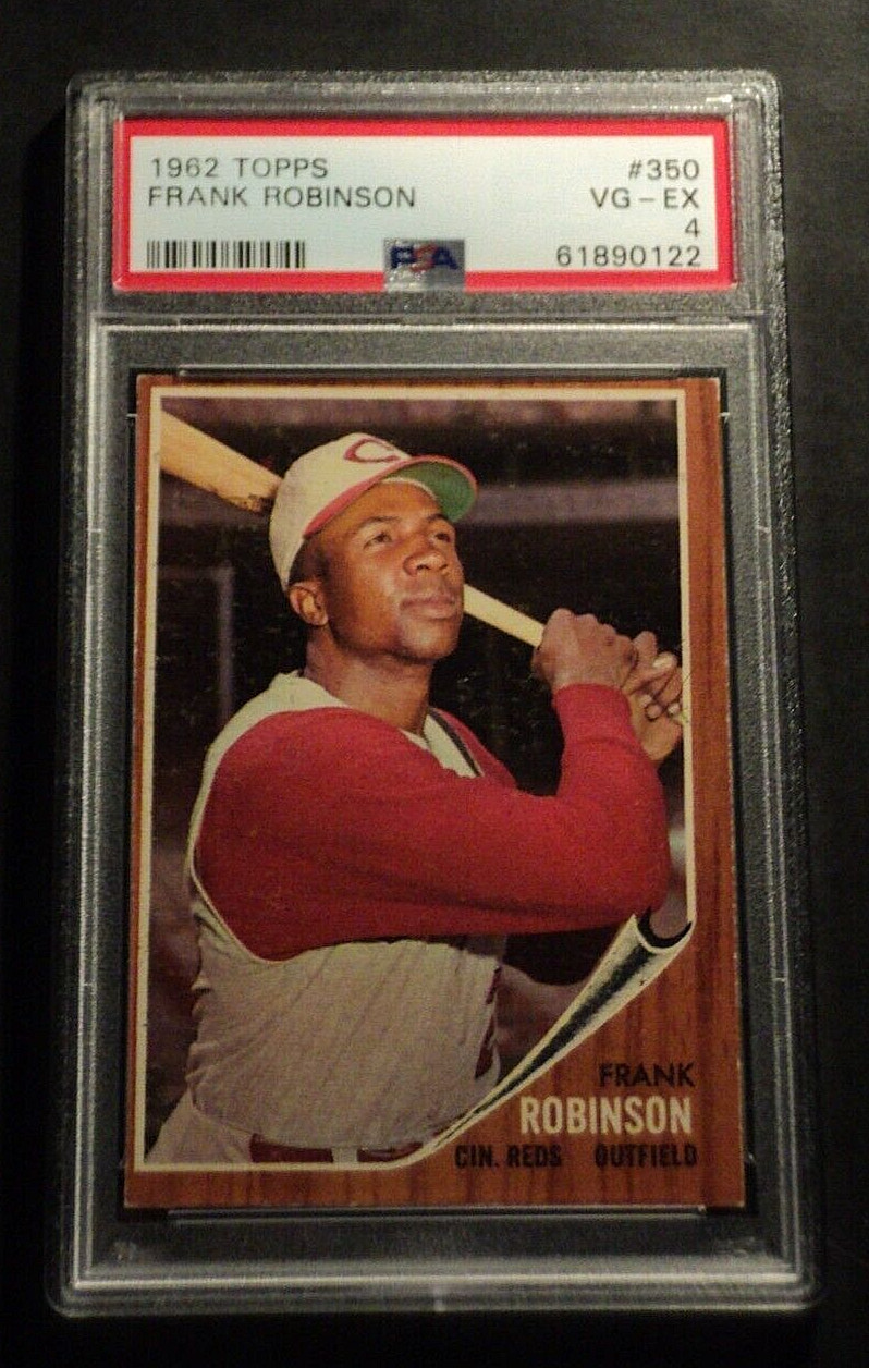 1962 Topps Frank Robinson #350 Reds Baseball PSA 4 VG-EX AUCT#8677