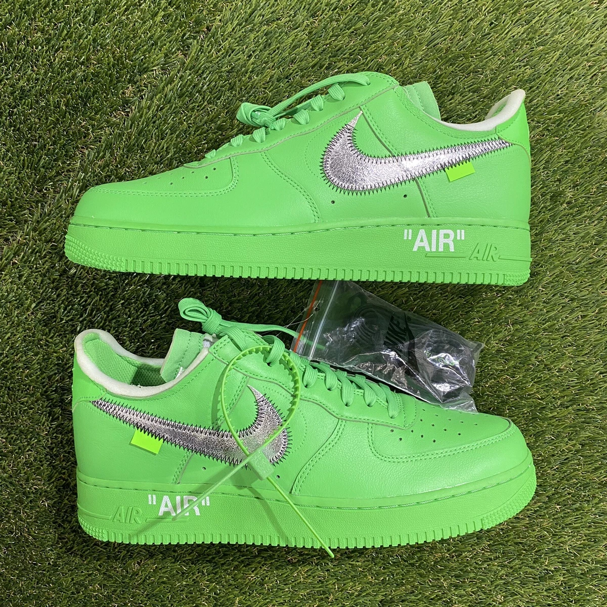 enfocar inicial Goneryl Nike x Off-White Air Force 1 Low Light Green Spark Size 11 Virgil Moma MCA  ICA | eBay