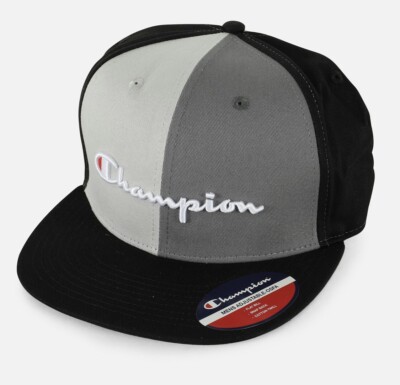 Champion Reverse Weave Colorblock Trucker Hat Cap Split Black