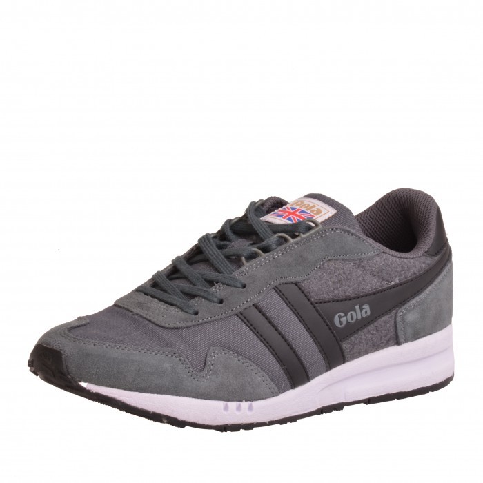 Gola Katana Mix CMA 707 Retro Runner Laufschuh Sneaker Grey Black schwarz grau Gola Katana Mix CMA 707 Retro Runner Laufschuh Sneaker Grey Black schwarz grau