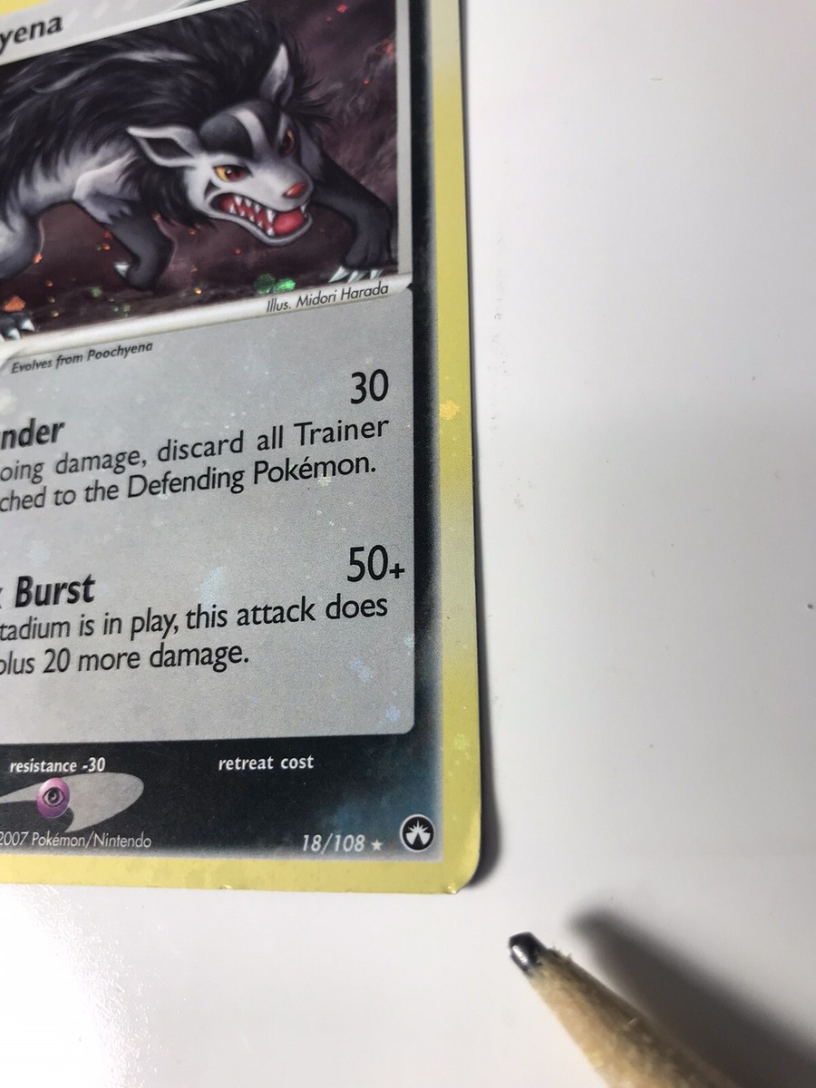 Mightyena Holo 18/108 Rare Pokemon Card EX Power Keepers - HOLO