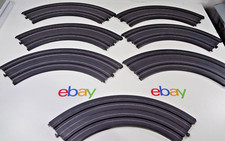 7 VTG Life-Like HO Scale Slot Car 9" Curve Track Parts 593201 - Few Missing Tabs