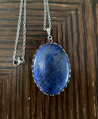 30x40mm Lapis Lazuli SP 18  Necklace #2