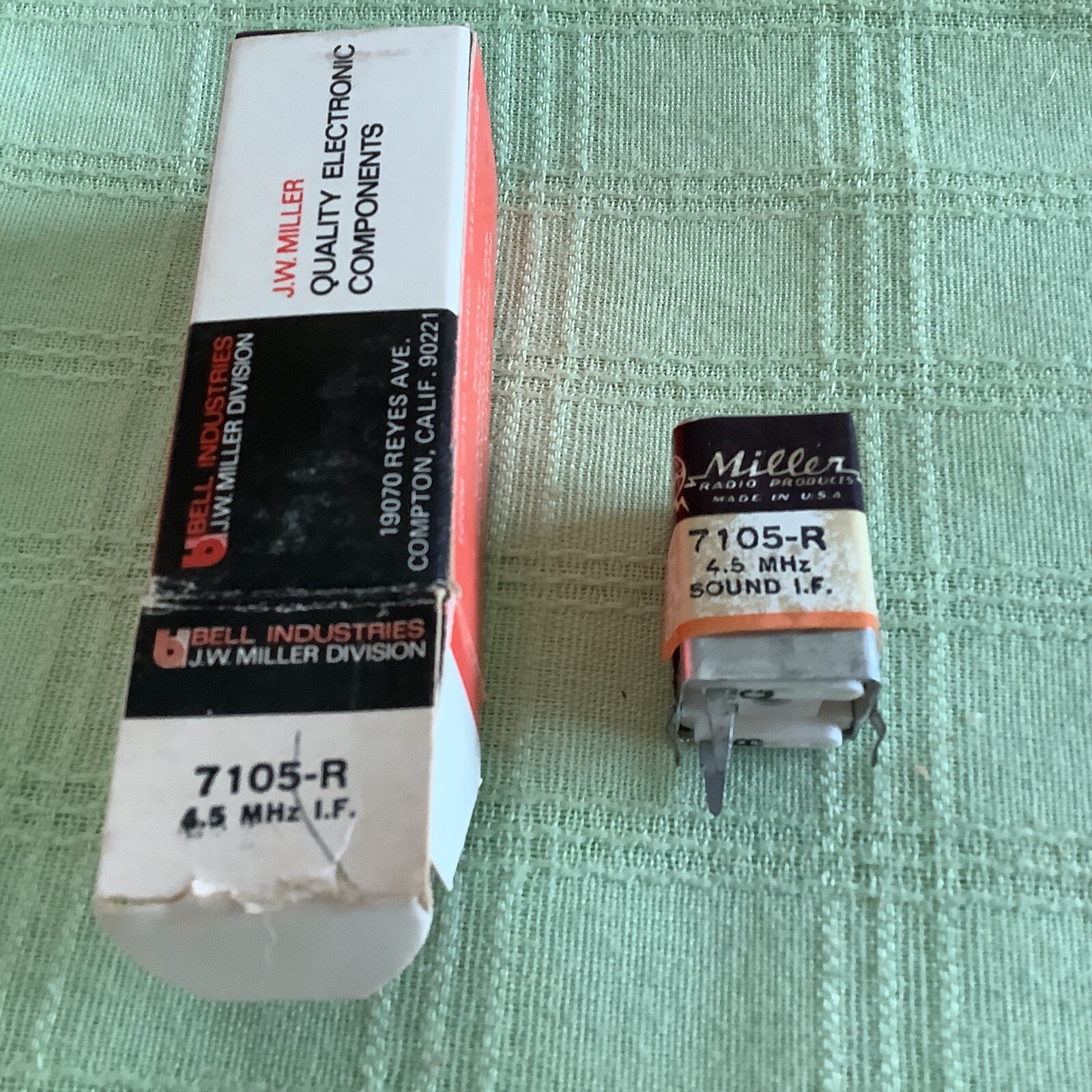 Miller Engineering Transformers Miller 7105-R First Sound IF Transformer 4.5mHz Shielded (RCA 105286 ...