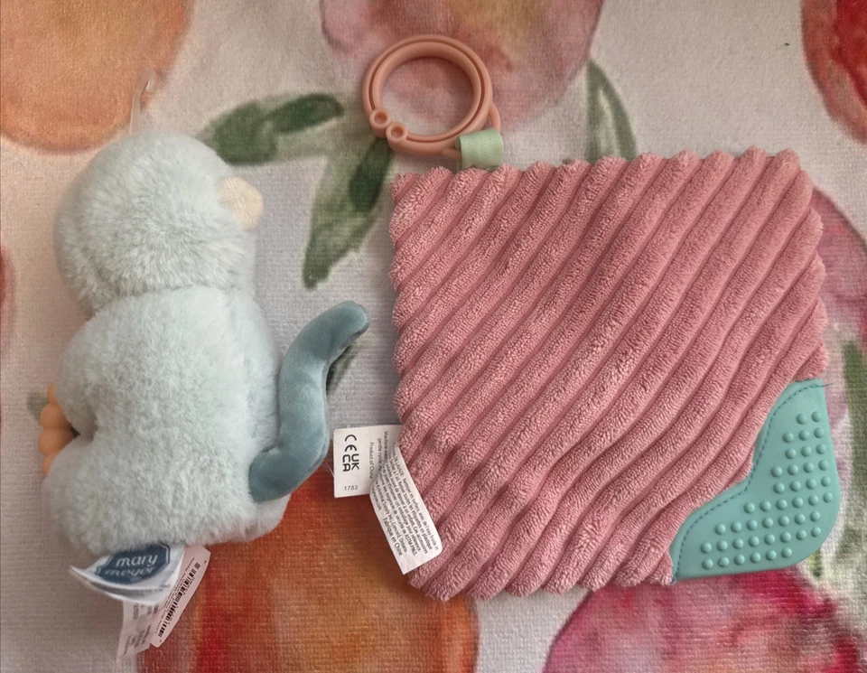 Juego de 2 piezas MARY MEYER Little But Fierce LEOPARDO PLAY MAT & MONKEY Mordedor SONAJERO Foto 4 de 4