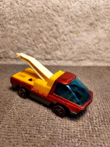 Vintage 1971 Hot Wheels Redline The Heavyweights Tow Truck Orange Hong Kong