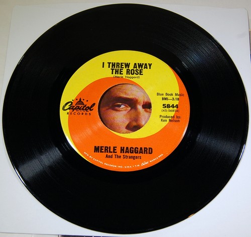Merle Haggard I Threw Away The Rose / Loneliness Is Eating Me Alive 45 - Picture 4 of 11