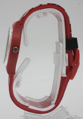 Swatch Watch - GR163 - SWAITI Swatch - Swaiti GR163 Watch Red Multicolor Silicone Band  main image 2