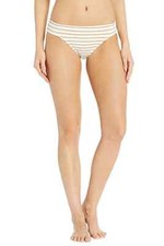 LAUREN RALPH LAUREN White Lurex Stripe Hipster Bottoms Women's Size 8 L92624