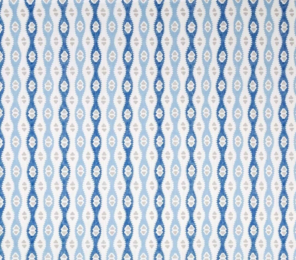 LEE JOFA CORTINA DISEÑO TELA ESTAMPADO ELBA 5,6 METROS CAPRI MEZCLA ALGODÓN Foto 2 de 4