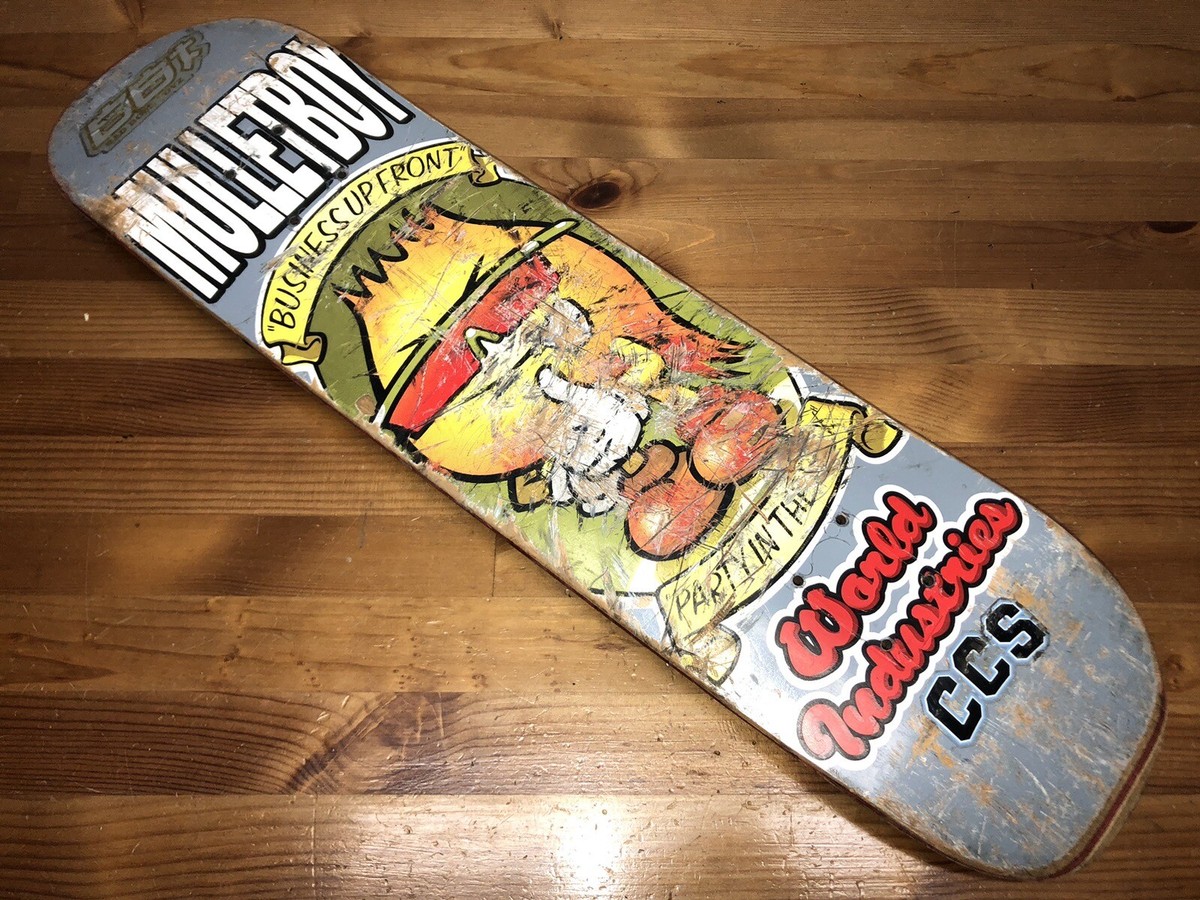 スケートボード 90's OUTDOOR PRODUCTS made in usa Vintage 90s World Industries Mulletboy Skateboard Deck | eBay
