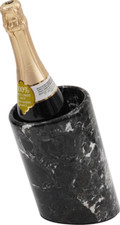 Marble Wine Cooler Black 5x8.5 inch Handmade Home Kitchen Gadget Bottle Cooler