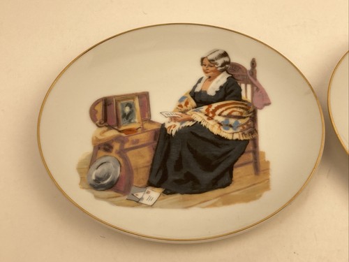 2 Norman Rockwell Museum Collection Plates 6.5" Memories & A Dollhouse for Sis - Picture 2 of 6