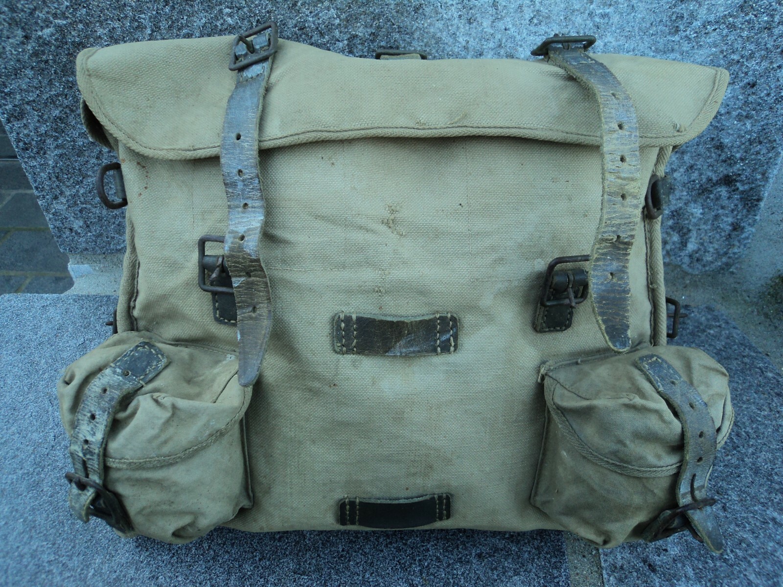 VECCHIO ZAINO MILITARE ESERCITO SVIZZERO SVIZZERA SWISS ARMY VINTAGE - Foto 5