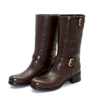 Prada Leder Stiefel Goldene Schnallen Stiefeletten - Braun - Neu - 41 Uk 8