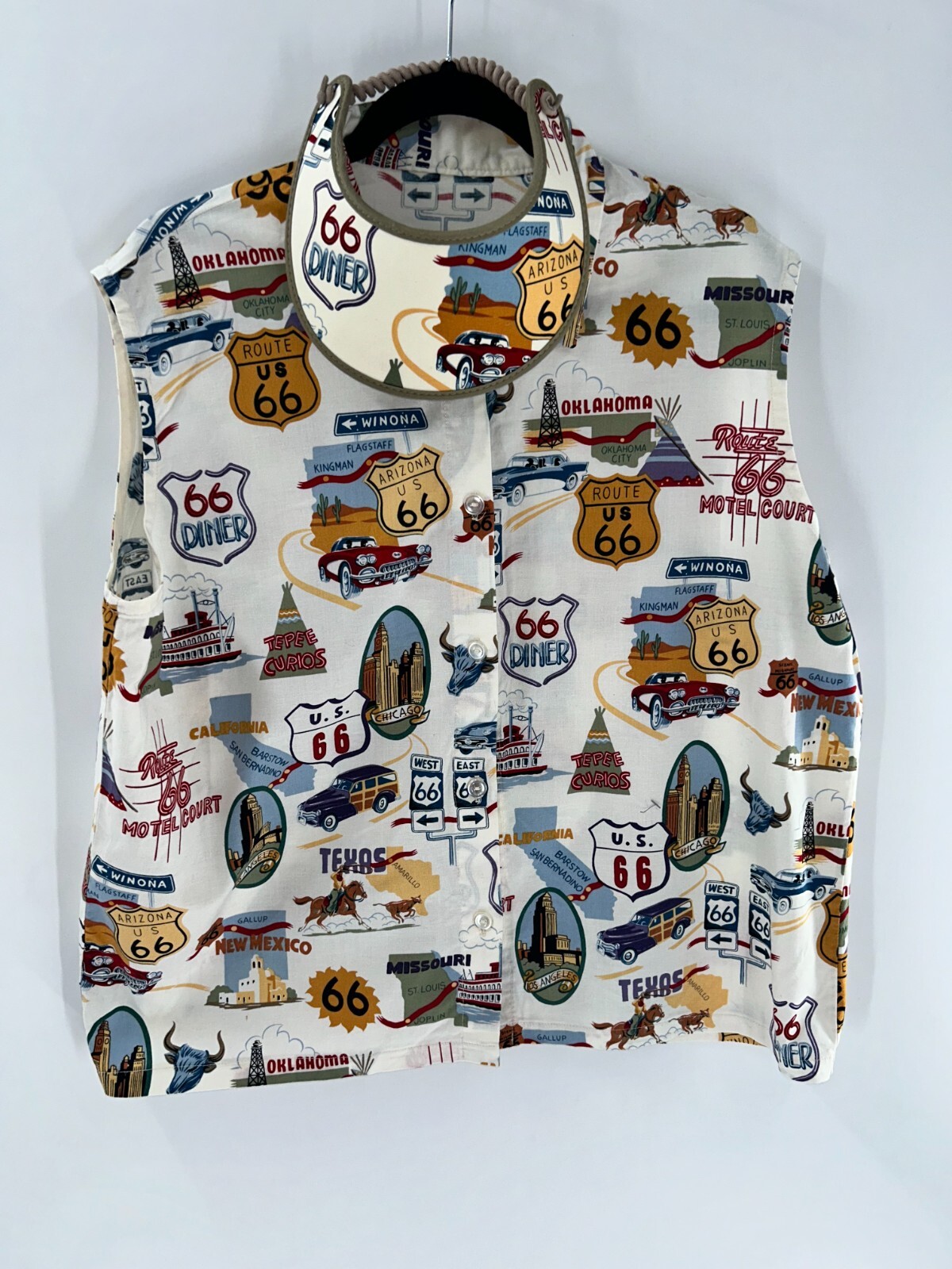 Women's Unbranded Vintage Route 66 Sleeveless Box… - image 1