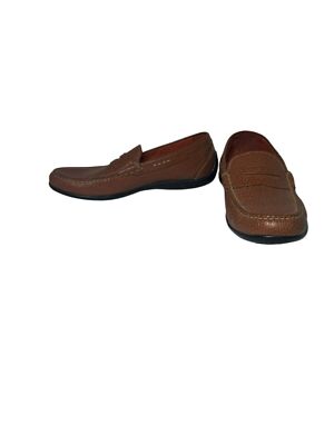 Martin Dingman Bill Penny Loafer Brown Leather Vibram Sole  display picture 3