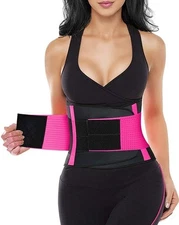 YIANNA 2XL Waist Trainer Belt Waist Cincher Trimmer Style 8003-Rose