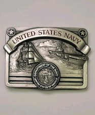 Vintage United States Department Of The Navy Masterpiece Collection Belt Buckle