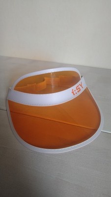 i:SY Visor Sun Plain Hut Sport Orange Golf Tennis Beach Sommer Merch Isy