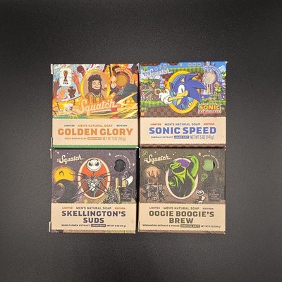 LOT OF 4! Dr Squatch Limited Edition Soap Bars 5oz Bars **FREE SHIPPING**