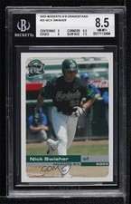 2003 Grandstand Modesto A's Nick Swisher BGS 8.5 0q3
