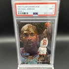 Fleer 1997-98 Flair Showcase Michael Jordan Showdown Row 1 #1 Bulls PSA 9