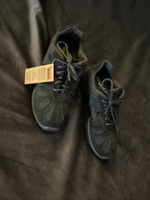 SANSHA SKAZZ Womens 9M Black Suede Mesh SPLIT SOLE JAZZ DANCE SHOES Sneaker N w