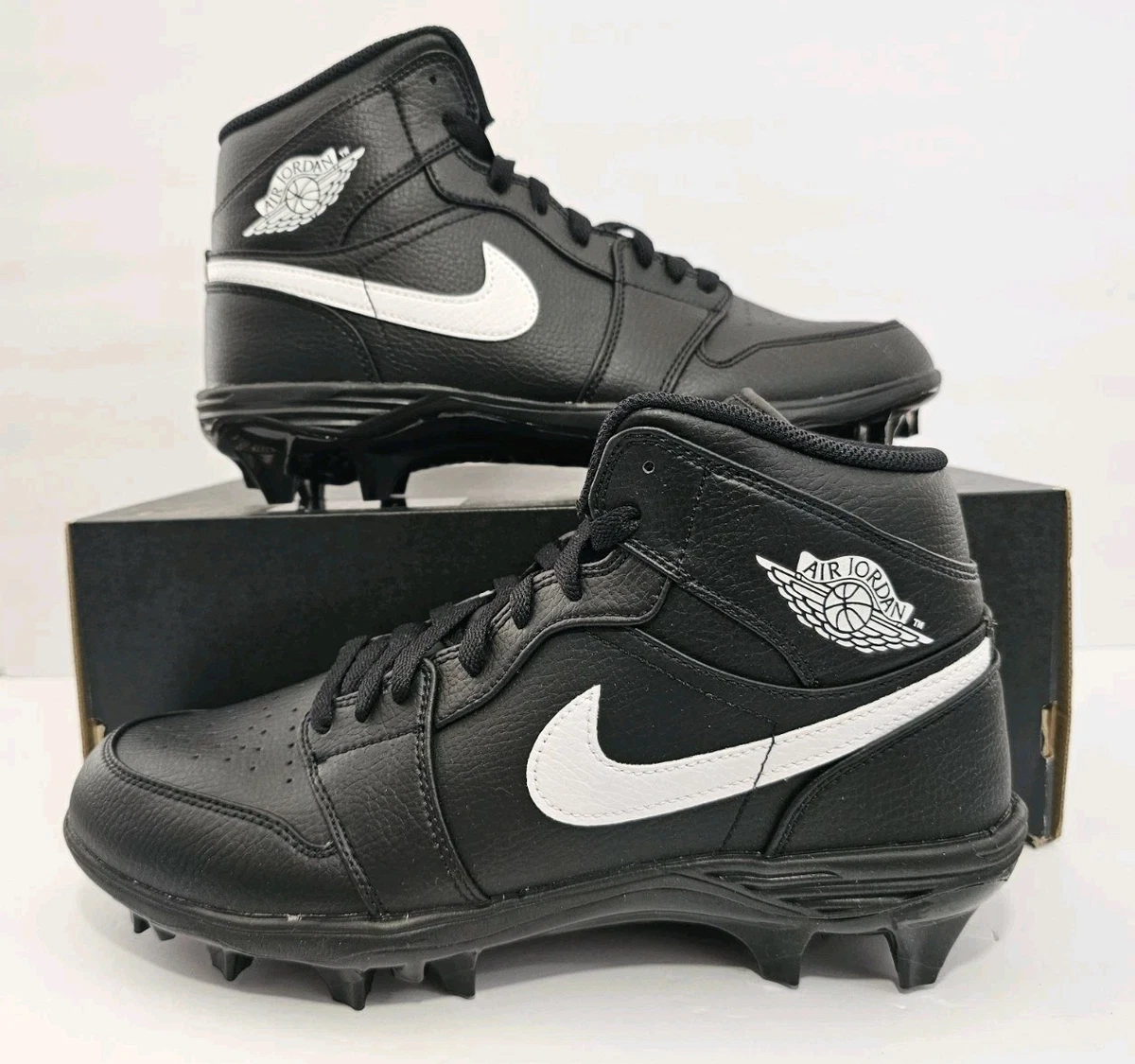 Jordan 1 TD Cleat Mid Black White for Sale | Authenticity