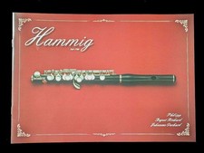 Catalog Hammig Piccolo and Flute Instruments Japan from Germany