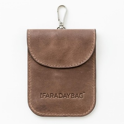 Faraday Key Fob Protector - Real Leather Premium Signal Blocking Pouches - RF...